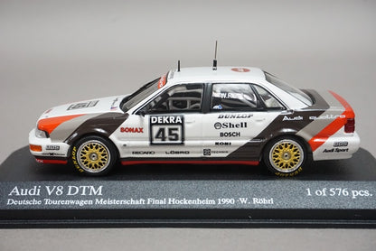 1:43 MINICHAMPS 400901445 Audi V8 DTM Final Hockenheim 1990 #45 model car