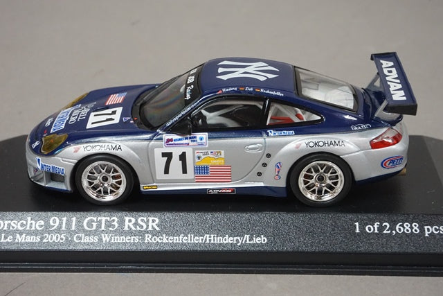 1:43 MINICHAMPS 400056471 Porsche 911 GT3 RSR 2005 #71 model car