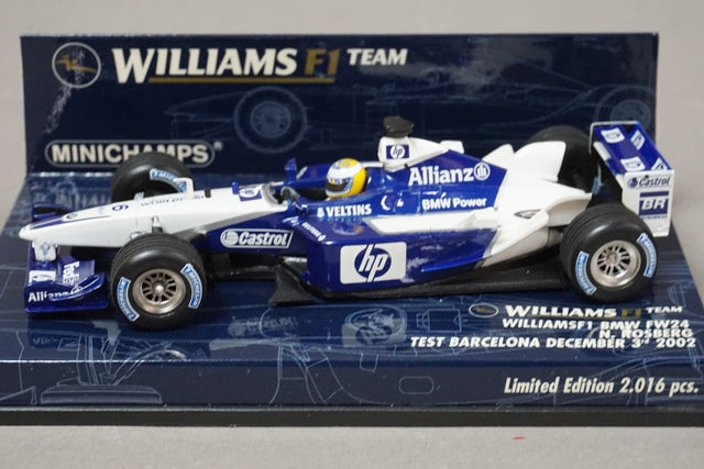 1:43 MINICHAMPS 400020099 Williams F1 BMW FW24 Test Barcelona 2002 N.Rosberg #6