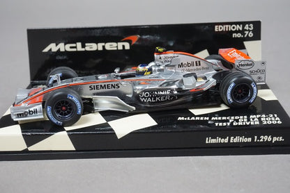 1:43 MINICHAMPS 530064343 McLaren Mercedes MP4-21 2006 P.de la Rosa