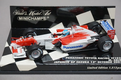 1:43 MINICHAMPS 403020324 Panasonic Toyota Racing TF102 2002 M.Salo #24