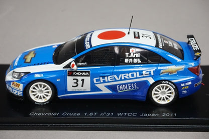 1:43 SPARK SJ008 Chevrolet Cruze 1.6T WTCC Japan 2011 Toshihiro Arai #31