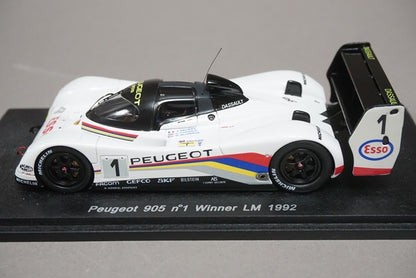 1:43 SPARK 43LM92 Peugeot 905 LM 1992 Winner #1