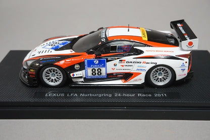 1:43 EBBRO 44635 Lexus LFA Nurburgring 24H Race 2011 #88