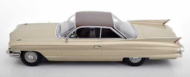KKDC181252 KK scale 1:18 Cadillac Series 62 Coupe DeVille 1961 in Beige Metallic/Brown Metallic