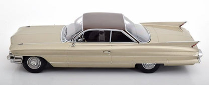 KKDC181252 KK scale 1:18 Cadillac Series 62 Coupe DeVille 1961 in Beige Metallic/Brown Metallic