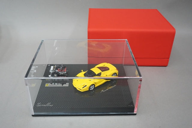 Carvellous 1:43 Ferrari Enzo in Carbon Fiber Base Carbon Fiber Base Yellow