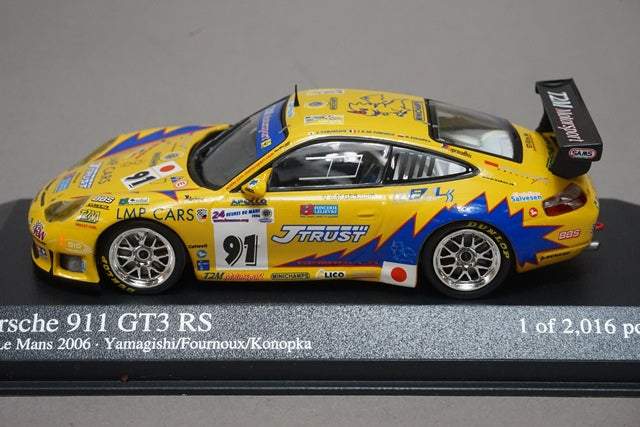 1:43 MINICHAMPS 400066991 Porsche 911 GT3 RS 24H Le Mans 2006 #91