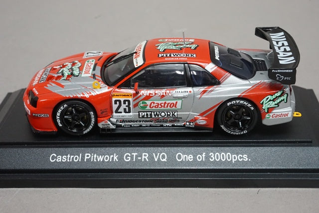 1:43 EBBRO 43375 Castrol Pitwork GT-R VQ JGTC 2002 #23