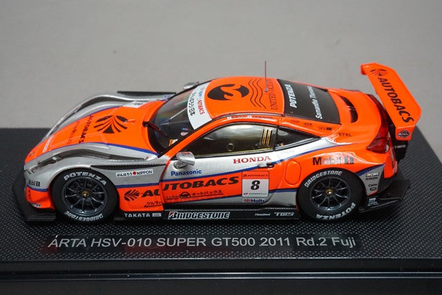 1:43 EBBRO 44546 ARTA HSV-010 Super GT500 Rd.2 Fuji 2011 #8