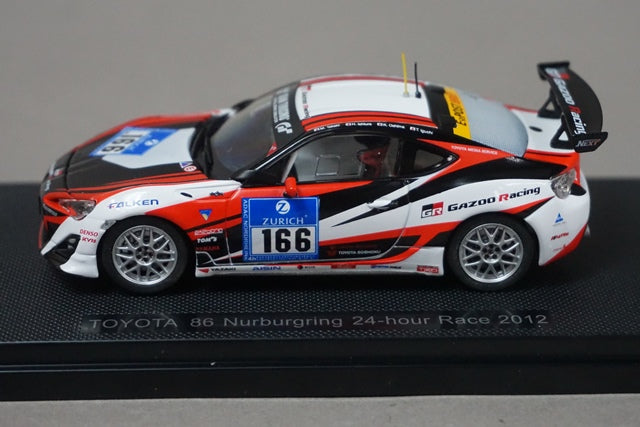 1:43 EBBRO 44892 Toyota 86 24h Nurburgring 2012 #166