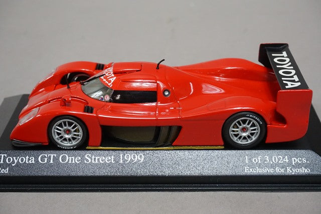 1:43 MINICHAMPS 433991603 KYOSHO Special Order Toyota GT One Street 1999