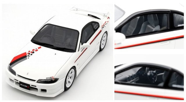 OTM1035 OTTO 1:18 Nissan Silvia S15 Spec R Nismo Aero 2000 White model car