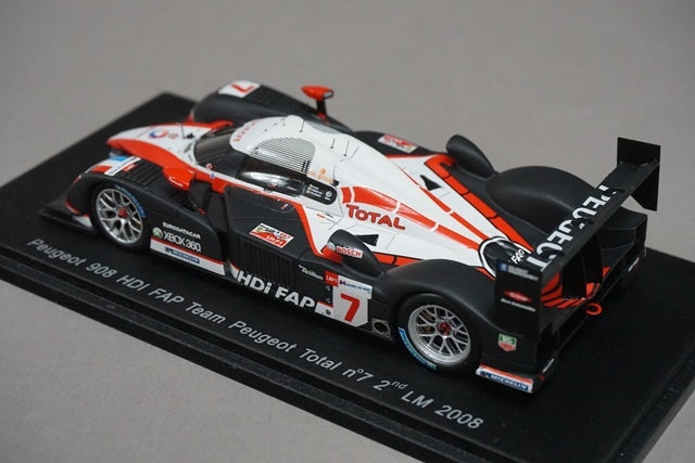 1:43 SPARK S1279 Peugeot 908 HDI FAP Team Peugeot Total 2nd LM 2008 #7