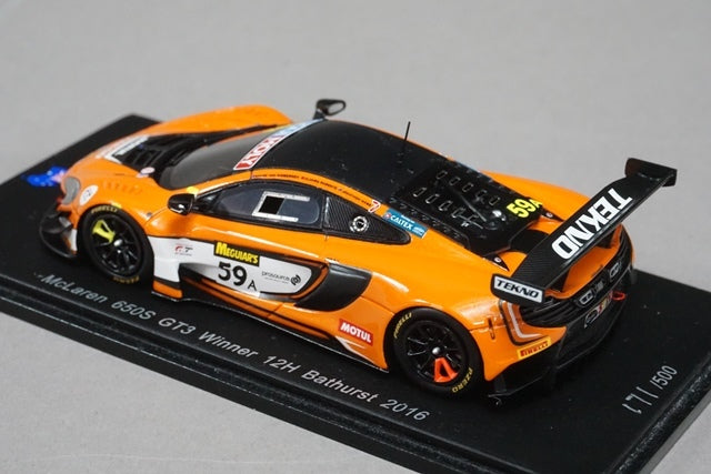 1:43 SPARK AS021 McLaren 650S GT3 Bathurst 12h Winner 2016 #59