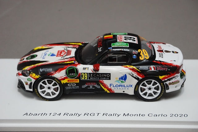 1:43 SPARK S6565 Abarth 124 Rallye RGT Monte Carlo 2020 #39