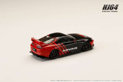 HJ645042AV Hobby JAPAN 1:64 Toyota Supra (JZA80) YOKOHAMA ADVAN COLOR Black