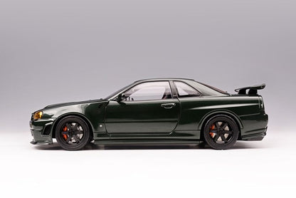 M83408 MH MOTORHELIX 1:18 Nissan Skyline GT-R R34 NISMO CRS VER. Dark Green