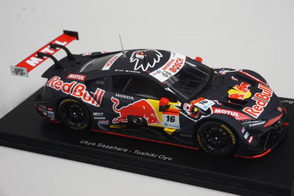 1:43 SPARK SGT025 Honda Red Bull MOTUL MUGEN NSX-GT GT500 Super GT 2022 #16