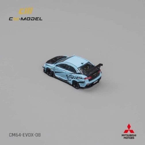 CM64-EVOX-08 CM-MODEL 1:64 Mitsubashi Lancer EVO X Varis Blue