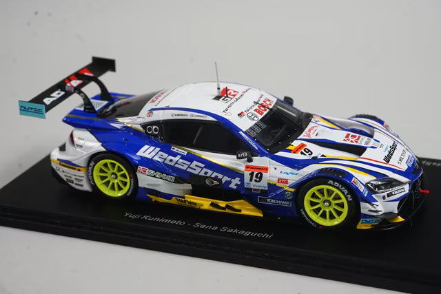 1:43 SPARK SGT057 Weds Sports ADVAN GR Supra GT500 Super GT 2023 #19 model car