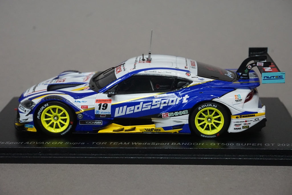 1:43 SPARK SGT057 Weds Sports ADVAN GR Supra GT500 Super GT 2023 #19