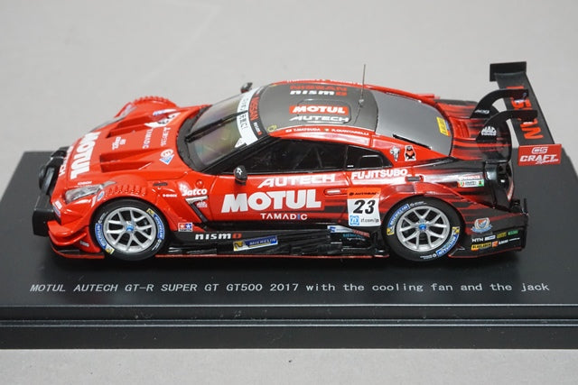 1:43 EBBRO 45506 Motul Autech GT-R Super GT500 2017 whit the cooling fan and the jack #23