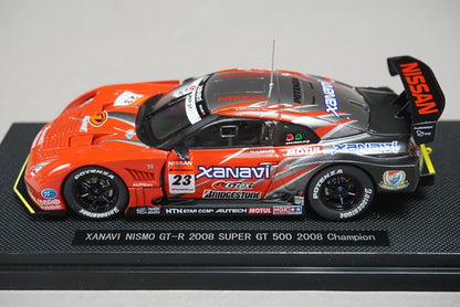 1:43 EBBRO 44200 Nissan XANAVI NISMO GT-R Super GT 500 2008 Champion #23