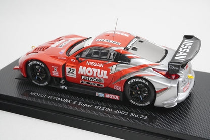 1:43 EBBRO 43688 Nissan MOTUL Pit Work Z SUPER GT500 2005 #22 model car