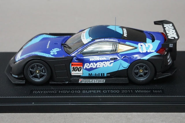 1:43 EBBRO 44677 Honda Raybrik HSV-010 Super GT500 2011 Winter test #100