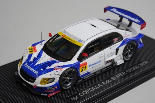 1:43 EBBRO 44433 Toyota APR Corolla Axio Super GT300 2010 #31 model car
