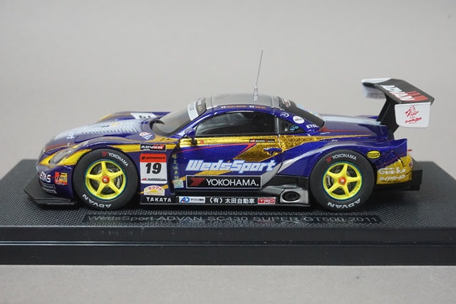 1:43 EBBRO 44551 Lexus WedsSports ADVAN SC430 Super GT500 2011 #19