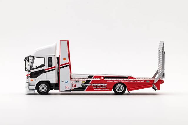 KS-032-315 GCD Gaincorp Products 1:64 Mitsubishi Fuso fighter double-decker transport truck WORLD CHAMPION RHD