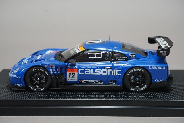 1:43 EBBRO 44427 Nissan CALSONIC IMPUL GT-R SGT500 Sepang Winner 2010 #12