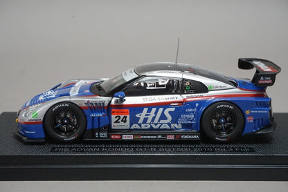 1:43 EBBRO 44444 Nissan HIS ADVAN KONDO GT-R SGT500 Fuji 2010 #24