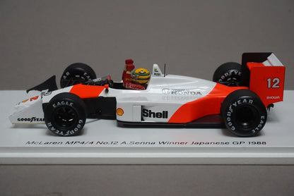 1:43 SPARK SCS229 Honda McLaren MP4/4 Japan GP Winner 1988 A.Senna #12 SUZUKA CIRCUIT LIMITED