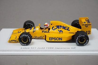 1:43 SPARK ROMU043 Lotus 101 Judd Japan GP 1989 #12 CAMEL