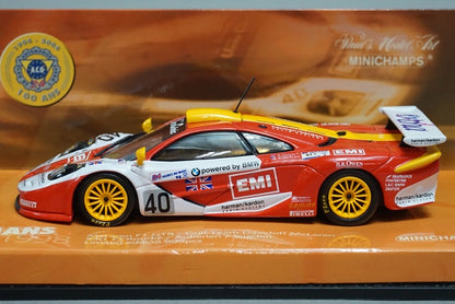 1:43 MINICHAMPS 533184340 McLaren F1 GTR GULF Team Davidoff #40