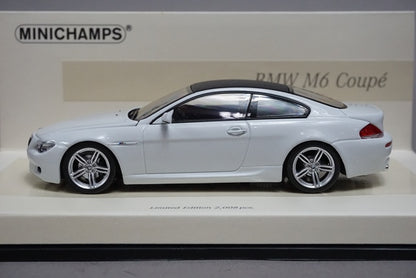 1:43 MINICHAMPS 436026120 BMW M6 Coupe 2007 Linea Bianco No.5