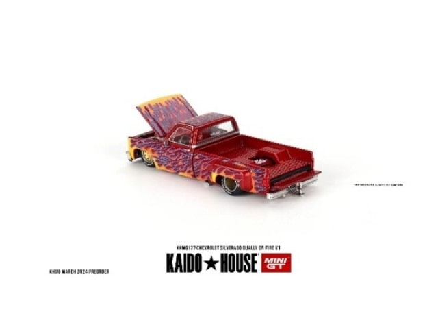 KHMG127 TSM MINI-GT 1:64 Chevrolet Silverado Dury Fire V1 Left-hand drive