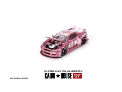 KHMG128 TSM MINI-GT 1:64 Nissan Skyline GT-R R34 KAIDO RACING FACTORY V1 Right-hand drive