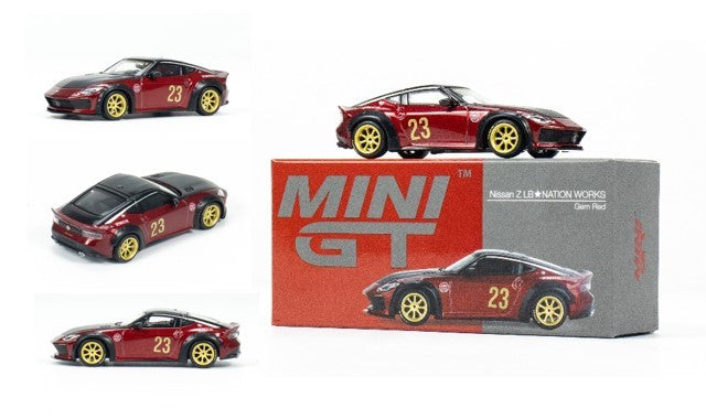 MGT00737-book-ENG TSM MINI-GT 1:64 Nissan CLDC BOOK w/ MGT00737 Nissan Z LB NATION WORKS Gem Red, Interview English version