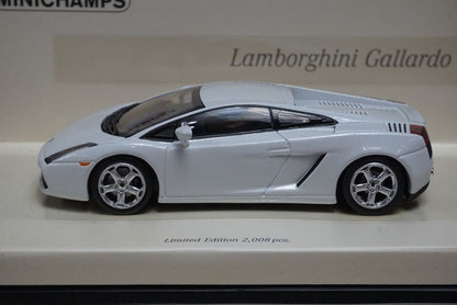 1:43 MINICHAMPS 436103500 Lamborghini Gallardo 2007 Linea Bianco No.8