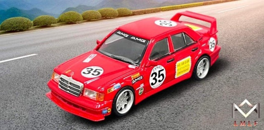 LMLF 1:64 Mercedes Benz 190E Red Pig