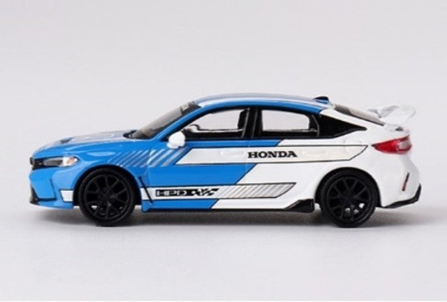 MGT00753-L TSM MINI-GT 1:64 Honda Civic Type R 2023 #3 Pace Car Blue Left-hand drive