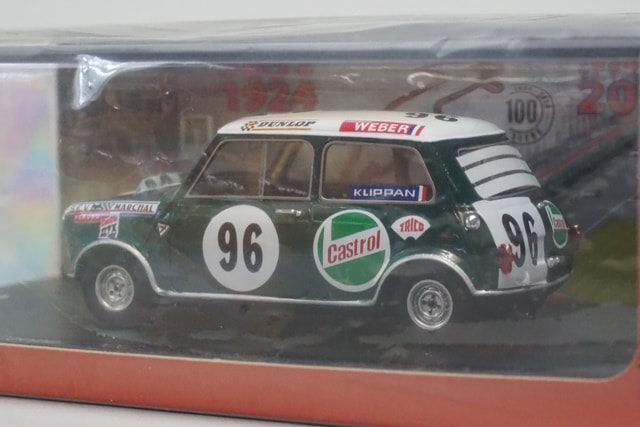 100SPA04 Spark 1:43 Mini BMC Cooper 1000 S 24H Spa 1969 J. Vernaeve - C. Baker #96