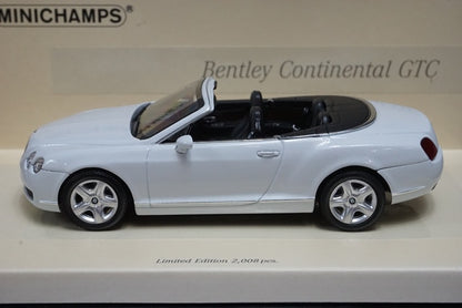 1:43 MINICHAMPS 436139031 Bentley Continental GTC 2007 Lione Bianco No.2