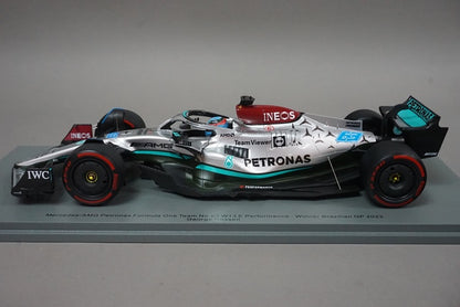 1:18 SPARK 18S777 Mercedes AMG Petronas F1 W13 E Performance Brazilian GP Winner 2022 #63