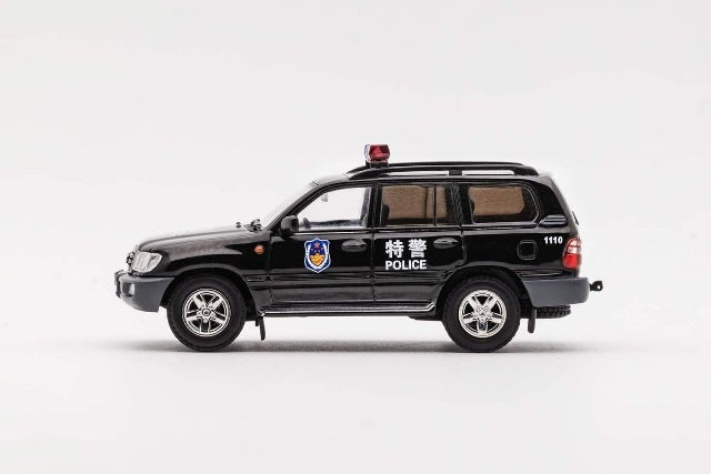 KS-023-379 GCD Gaincorp Products 1:64 Toyota Land Cruiser LC100 Police Car w/Accessory