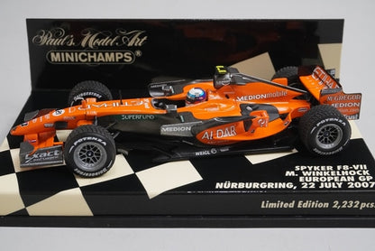 1:43 MINICHAMPS 400070120 Spyker F8-VII European GP Nurburgring 2007 #21 model car